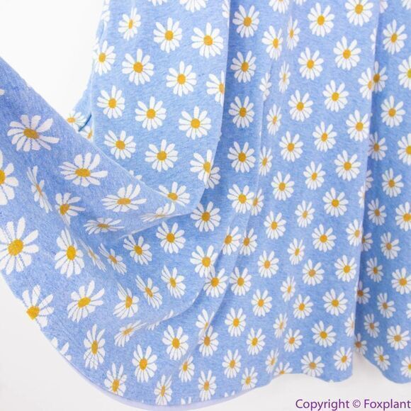 Hutch Anthropologie blue Daisy Rainey Dress V neck‎ short sleeves, size 1X - Picture 12 of 16